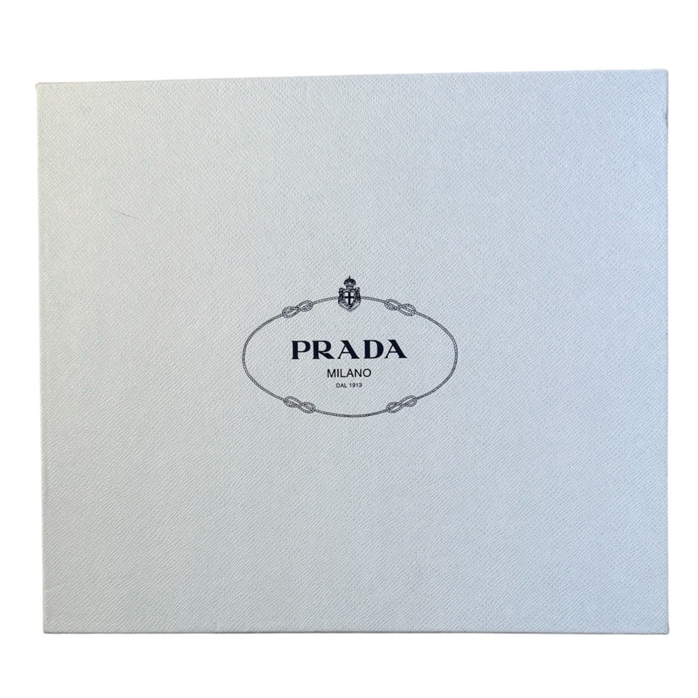 Prada Light Blue Storage Shoe Box With Paper